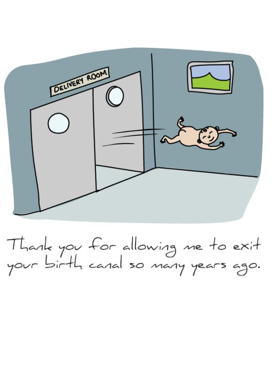 Front of "Birth Canal" card