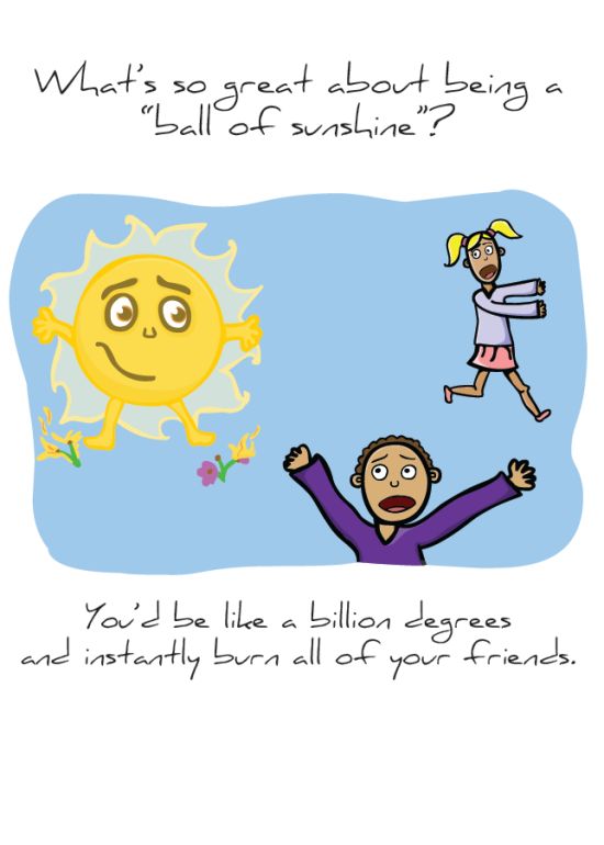Front of "Ball of Sunshine" card