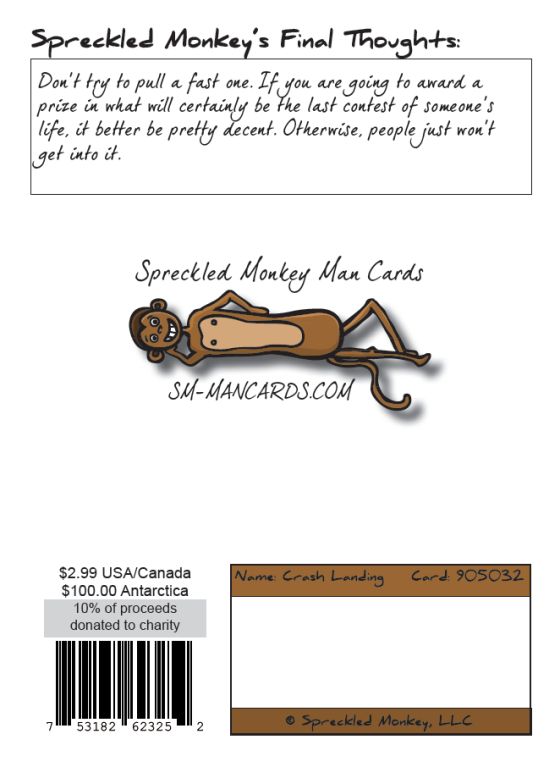 Back of "Crash Landing" card