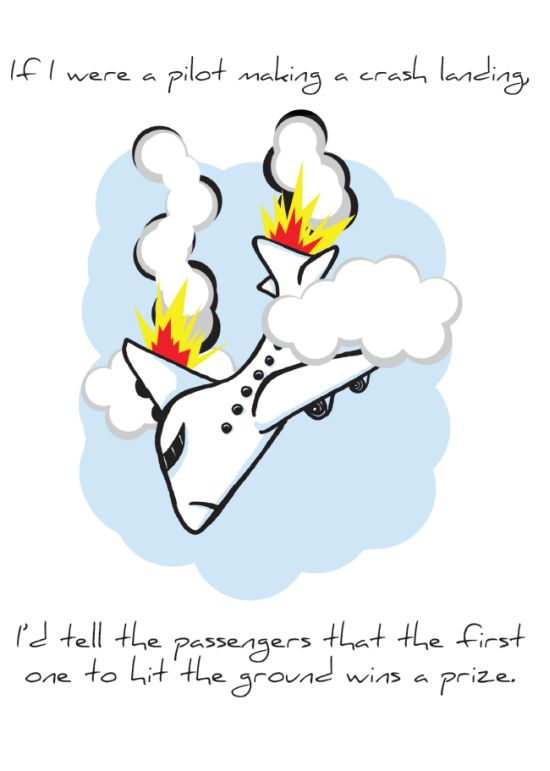 Front of "Crash Landing" card
