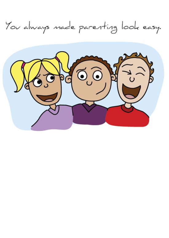 Front of "Easy Parenting" card