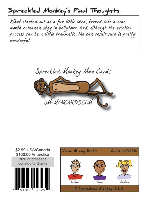 Back of "Giving Birth" card