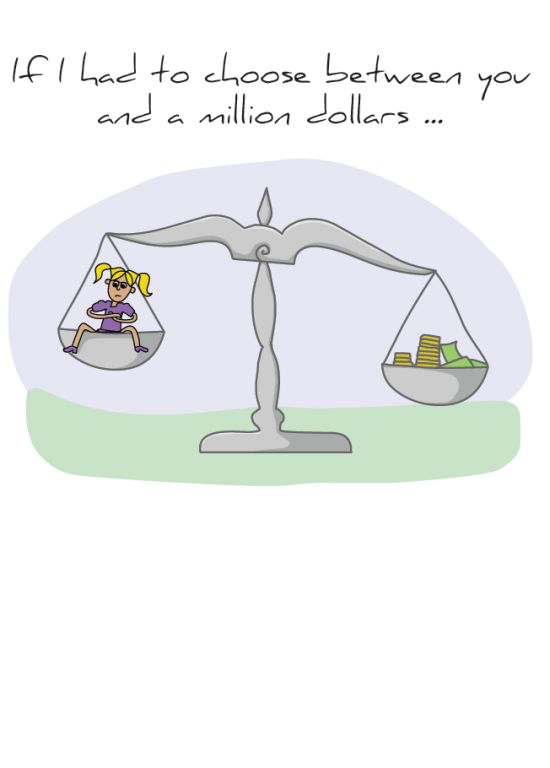 Front of "Million Dollars" card