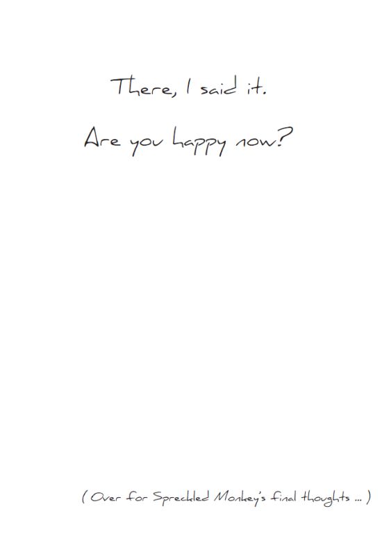 Inside of "Sorry Hindsight" card