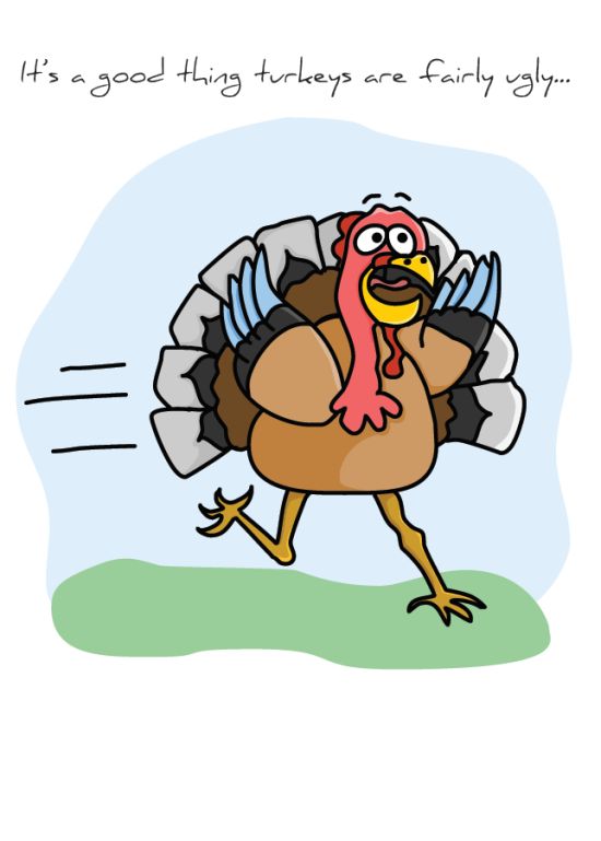 Front of "Ugly Turkey" card