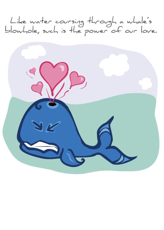 Front of "Whale's Blowhole" card